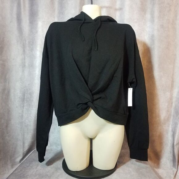 Abound Black Twist Front Hoodie Size XL - Picture 2 of 6